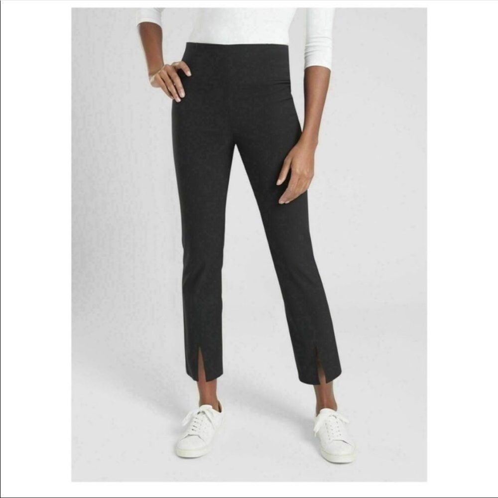 Athleta womens wander slim straight leg cropped high waisted size 2